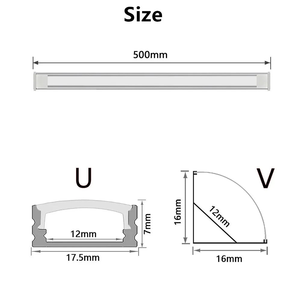 1-30pcs/Lot perfil aluminio led Corner Aluminium Profile Channel Holder for LED Strip Light Bar Cabinet Lamp Kitchen Closet