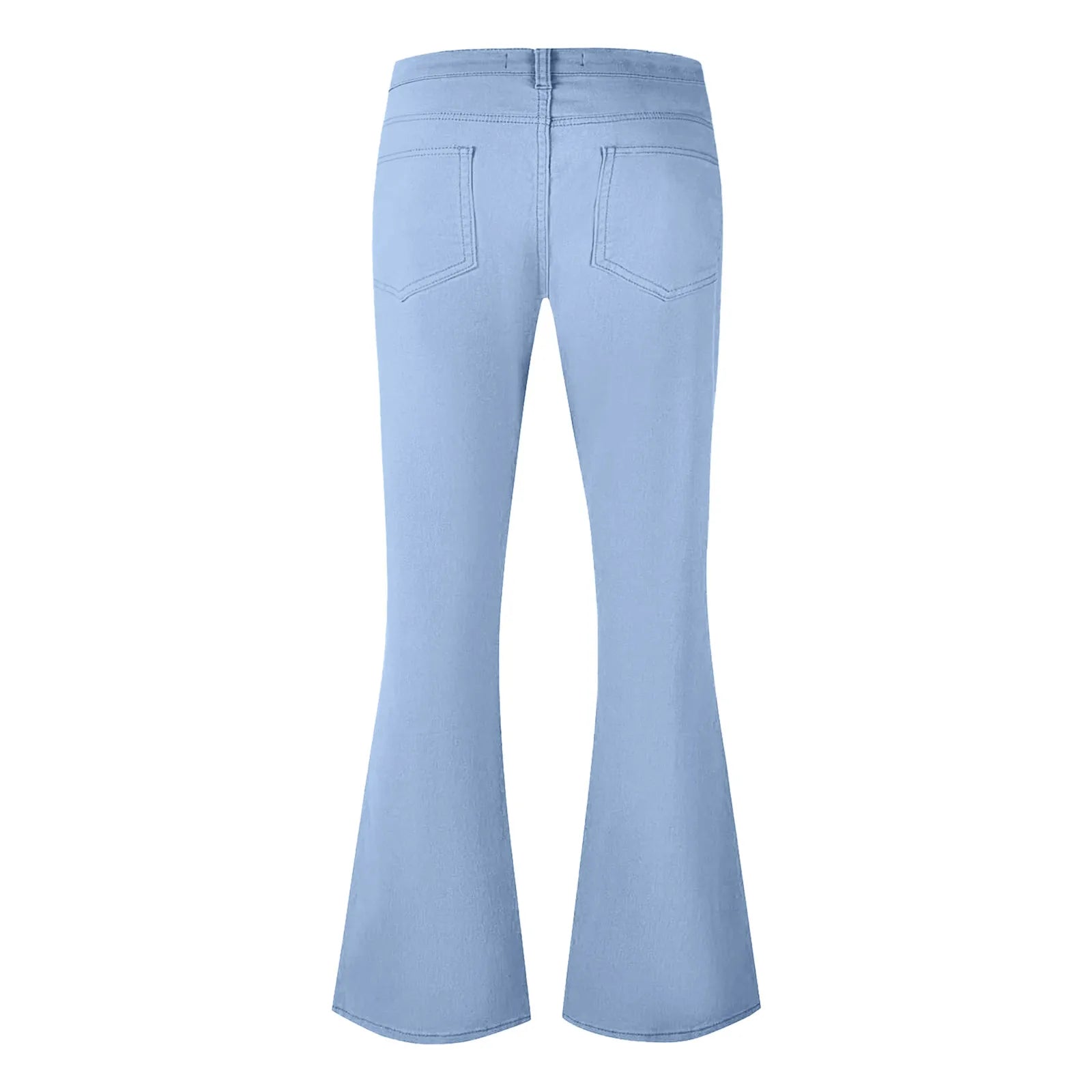 Flare Pants Men Spring Solid Color Daily Simple Classic Trousers Chic Comfortable Hip Hop Mopping Bottoms Disco Flared Pants