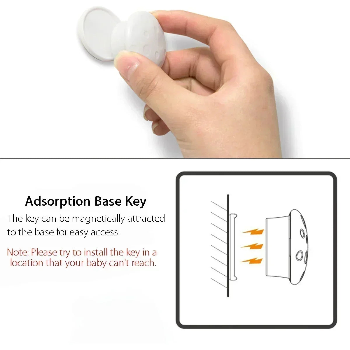 Magnetic Baby Safety Lock Children Protection Invisible Drawer Latch Cabinet Door Lock Limiter Children Security