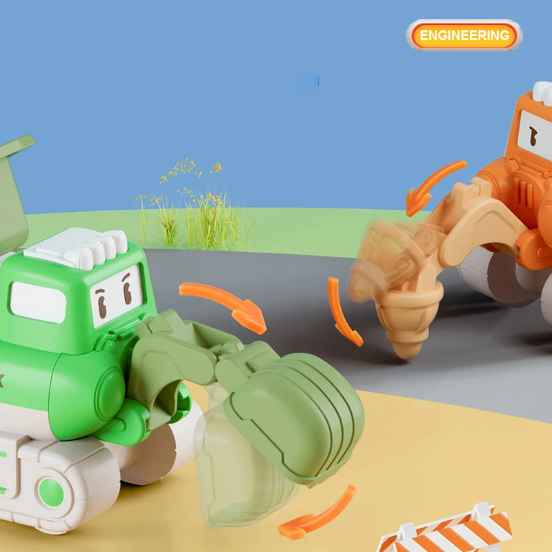 Interactive Construction Playsets: Miniature Excavator Toys for Children's Cognitive Development