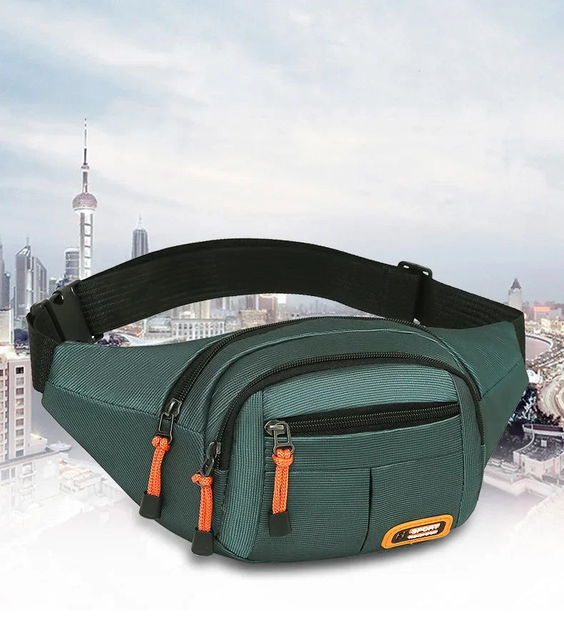 Oxford Waterproof Unisex Waist Bag - Large Capacity, Wear - Resistant Multifunctional Fanny Pack (Riñoneras Para Hombre)