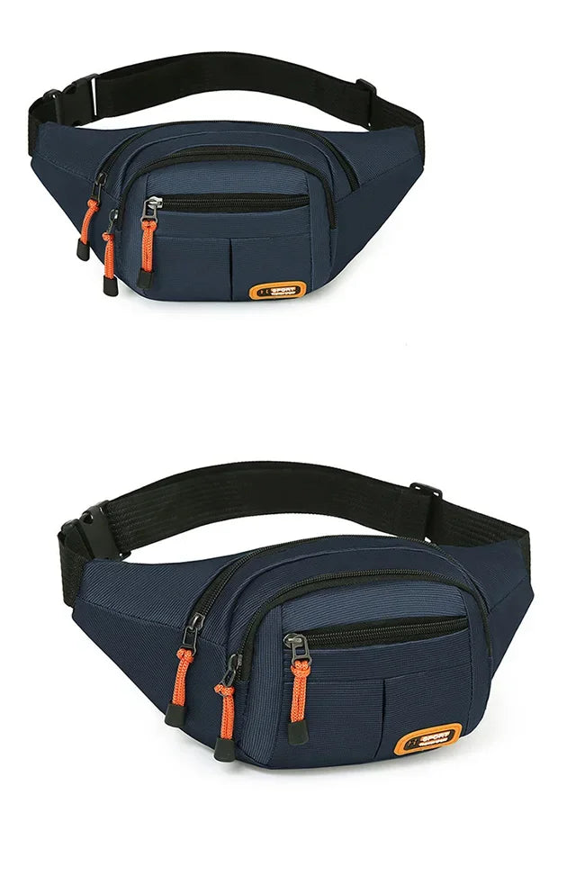 Oxford Waterproof Unisex Waist Bag - Large Capacity, Wear - Resistant Multifunctional Fanny Pack (Riñoneras Para Hombre)