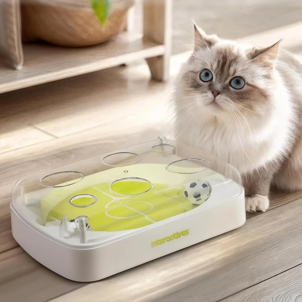 2026 New Electric Interactive Soccer Toy, 3 Inch Toy With Catnip Infused Core, Stimulating Play, Toys With Build, Indoor Toys