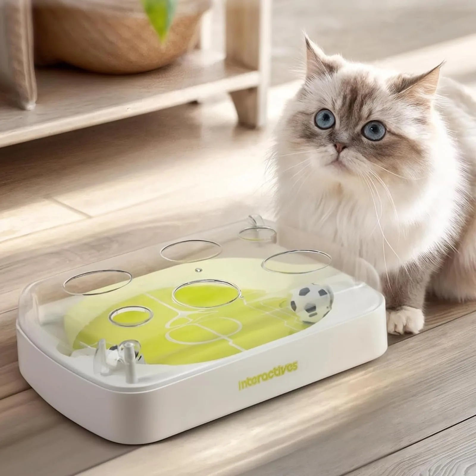 2026 New Electric Interactive Soccer Toy, 3 Inch Toy With Catnip Infused Core, Stimulating Play, Toys With Build, Indoor Toys