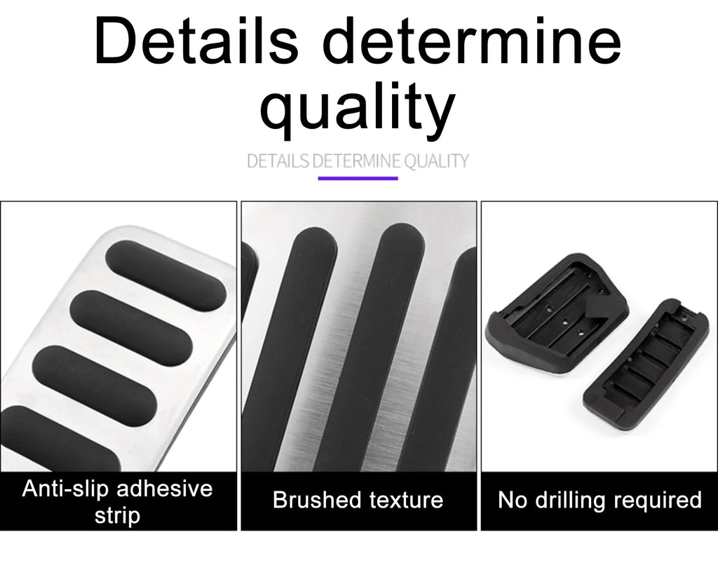 For Porsche Cayenne 3rd E3 9YA 9YB 2019~2024 Car Accessories Car Foot Fuel Accelerator Brake Pedals Cover Car Rest Pedal Cover