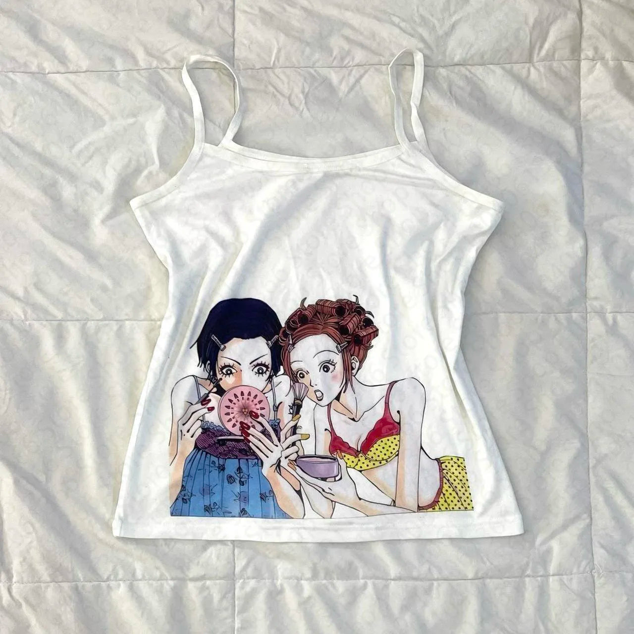 Goth Emo Girl Crop Top Vintage Women Casual Sleeveless T-Shirt 2000s Clothes Y2k Tops Women Streetwear Corset Woman Clothing 90s