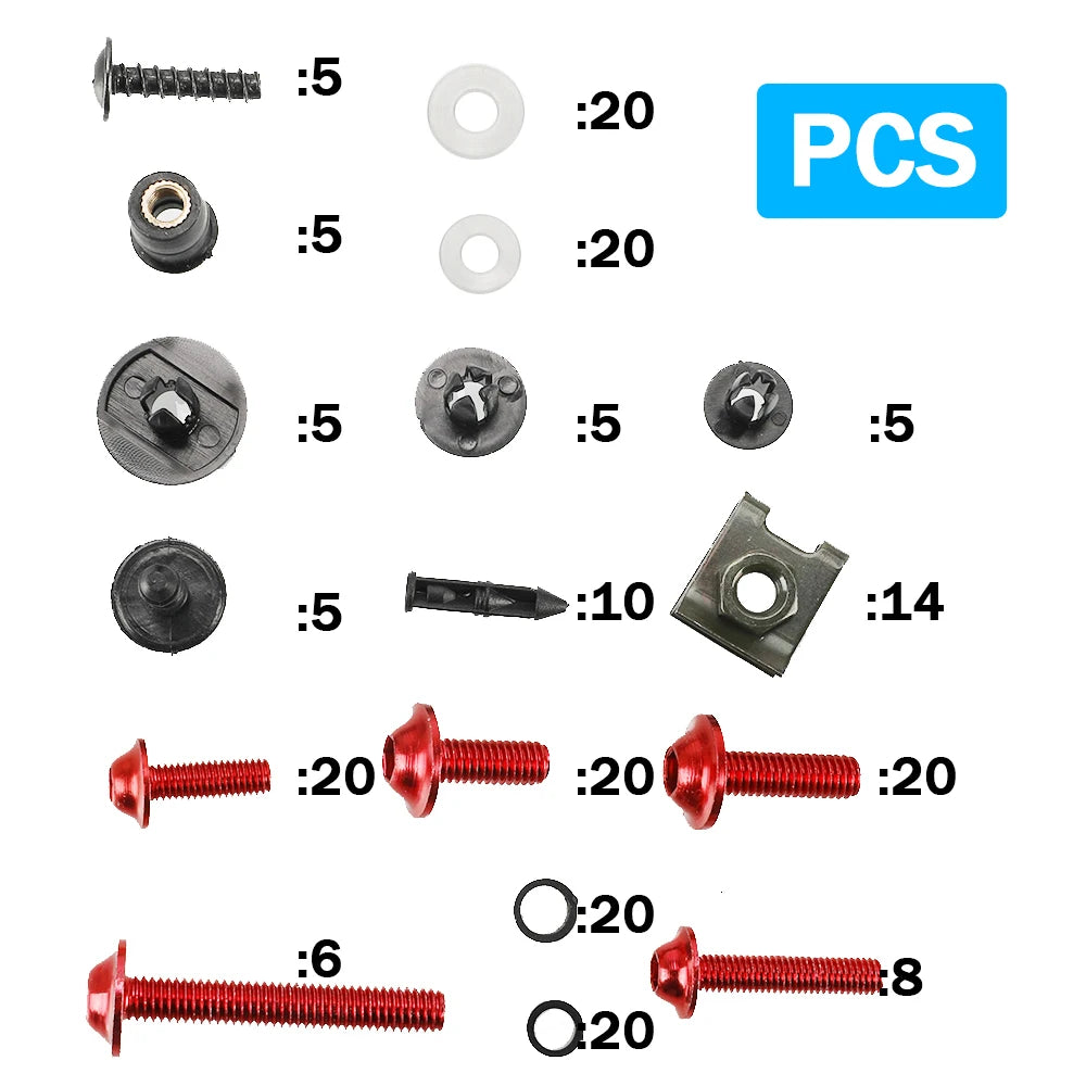 Motorcycle Accessories Full Fairing Bolts Kit Screws Nuts For CFMOTO CF MOTO 450MT 450 MT MT450 IBEX450 700MT mt700 450SS 450SR