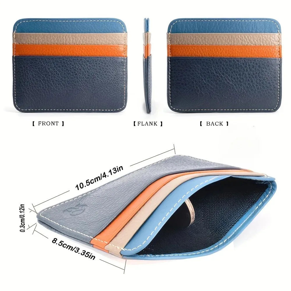 Ultra-thin Credit Card Holder, Wallet, Small Business Card Holder, with 6 Card Slots