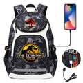 Jurassic World Park Dinosaur Girls Boys Kids School Book Bags USB Teenagers Schoolbags Women Men Laptop Travel Backpack