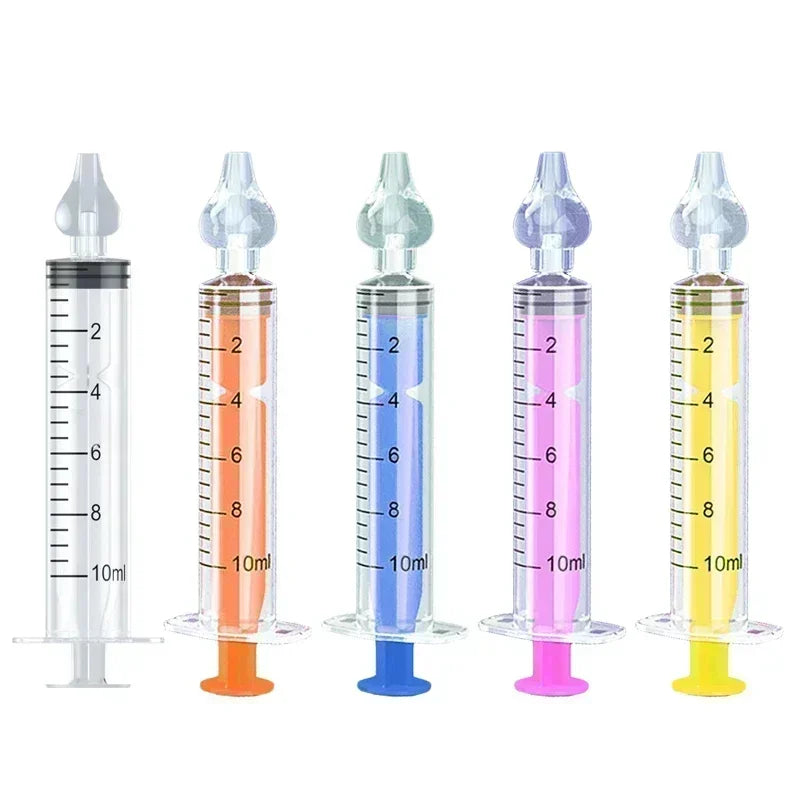 10ML Needle Tube Babies Nasal Aspirator Silicone Baby Nose Cleaner Nose Care Cleaner Rhinitis Washer Newborn Nasal Irrigator