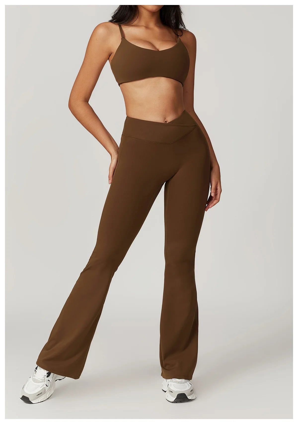 Flared Pants Women Yoga Bell-bottoms Tight Lifting Dance High Waist Tights Sport Pants Gym Running Breathable Fitness Leggings