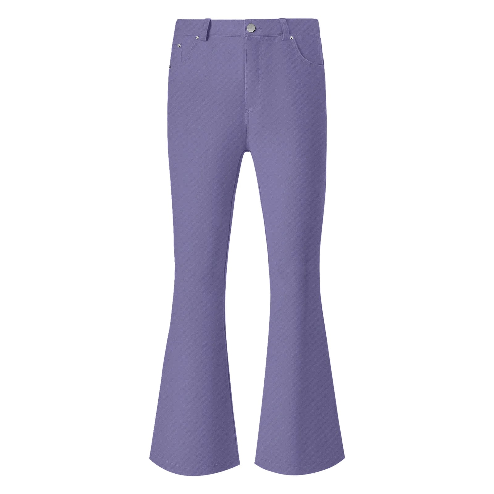 Flare Pants Men Spring Solid Color Daily Simple Classic Trousers Chic Comfortable Hip Hop Mopping Bottoms Disco Flared Pants