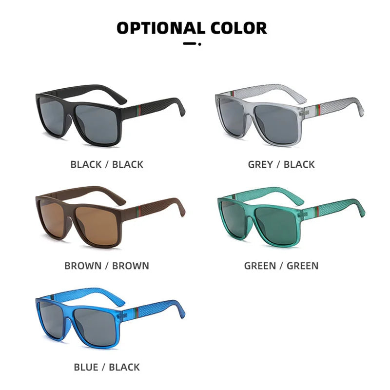 Fashion Polarized Sunglasses Men Square Brand Designer Mens Sunglass For Driving Fishing Glasses lentes de sol de hombres UV400