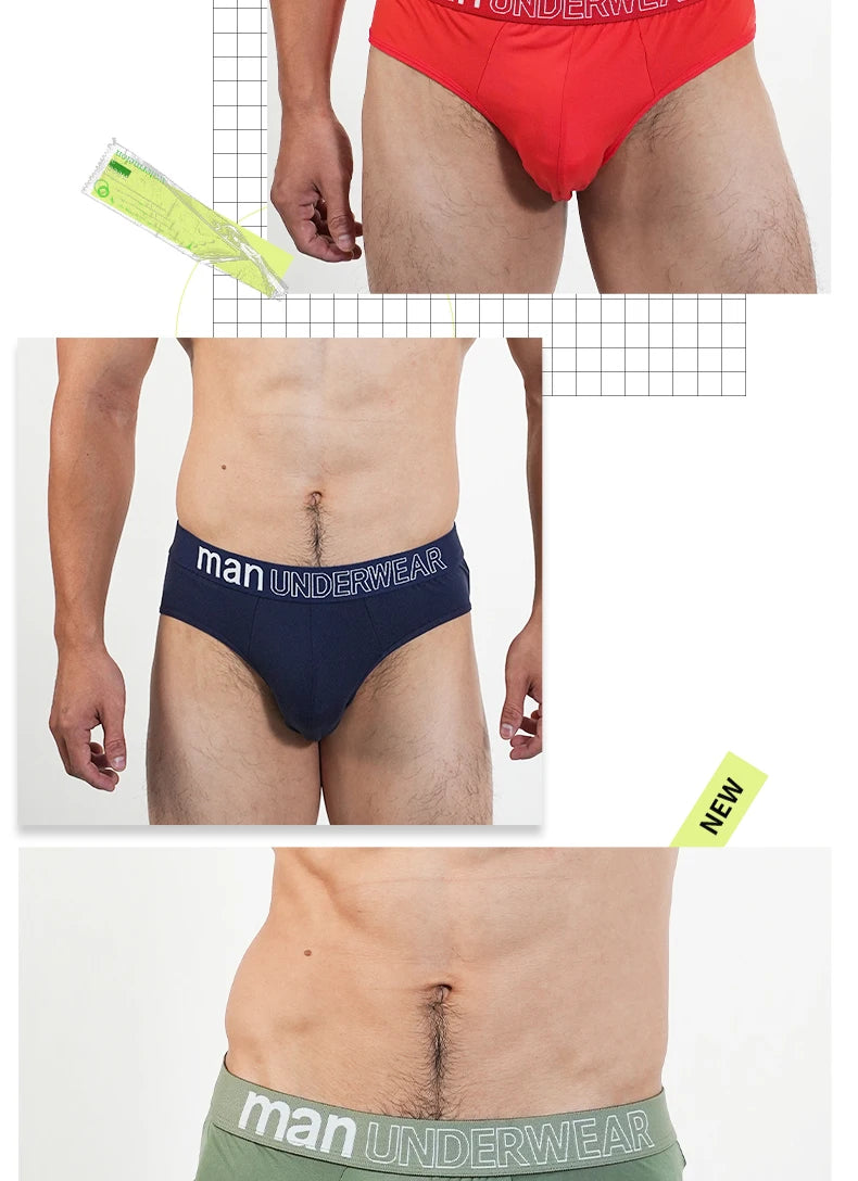 Men‘s Large Briefs Mens Comfortable Underpants Man Sexy Gifts Underwear Stunend Breathable Triangle Panties Para Hombres 2025