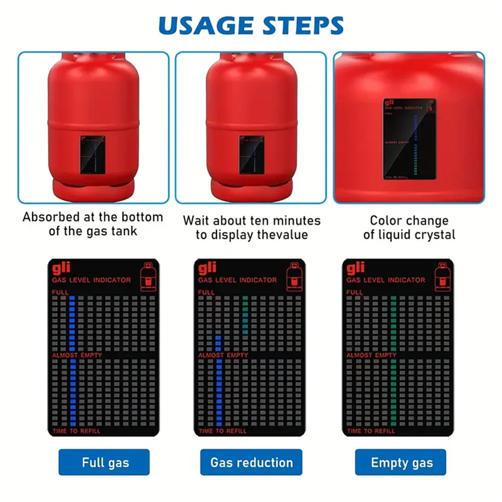Gas Indicator Level Practical Propane Butane LPG Fuel Gas Tank Level Indicator For Measurement Of Gases At The Adhesive Product