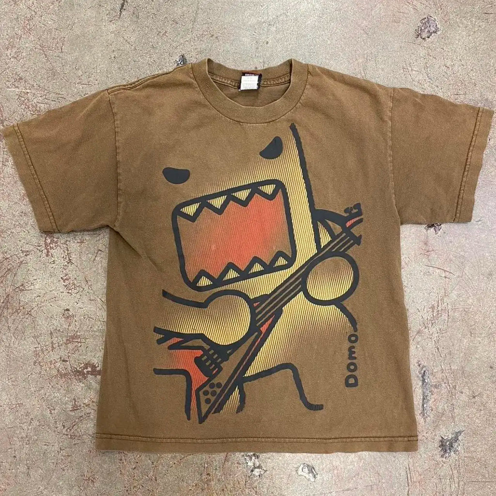 Y2K Kawaii Oversized T-Shirt Men Women Cotton Retro Print Loose Fit Funny Graphic Tee Unisex Matching Summer Trendy Streetwear