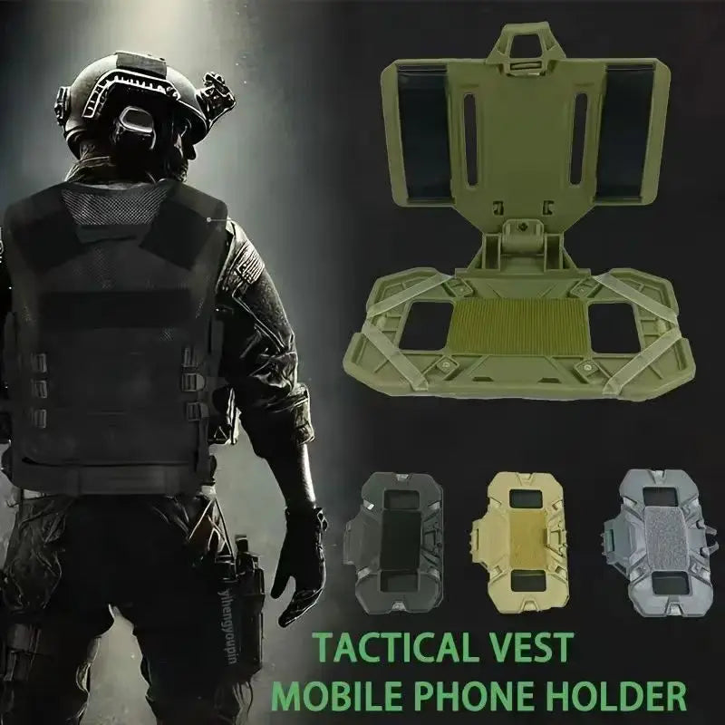 Tactical Navigation Board Foldable Mobile Phone Holder Chest Bag Admin Panel for Hunting Vests Tactical Organizer Accessory