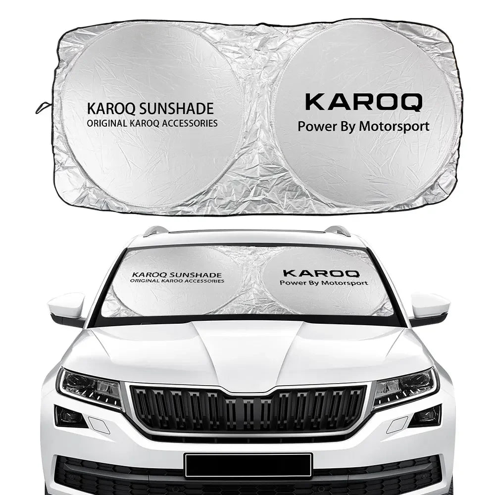 Car Windshield Sunshade Cover Accessories For Skoda Octavia Fabia Rapid Superb Kodiaq Scala Karoq Citigo Kamiq Roomster Enyaq