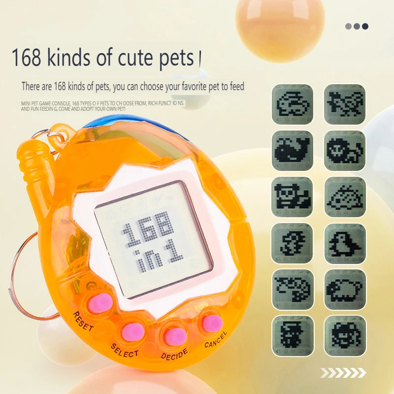 Interactive 3D Virtual Pet Toy - Collector's Edition - Aqua Blue | Perfect Gift for Holidays & Gamers Tamagotchi