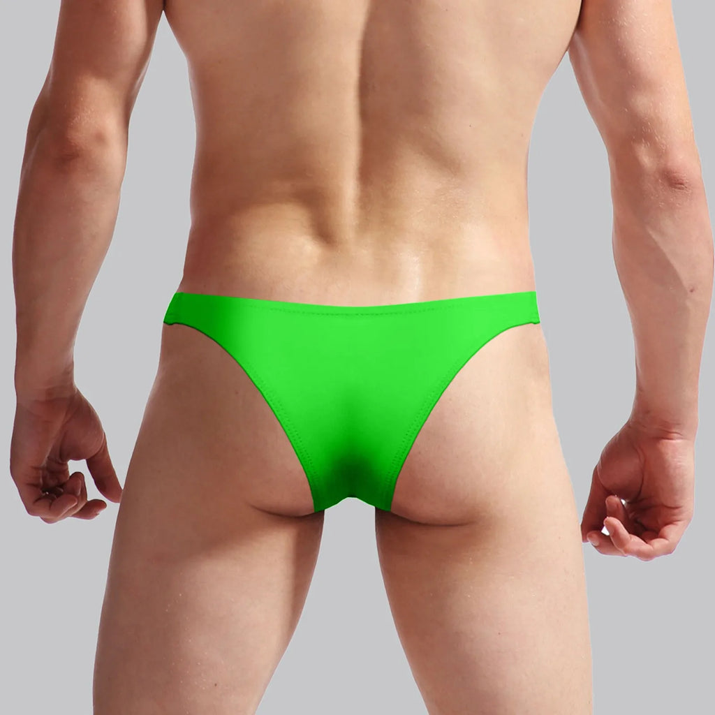 Solid Color Briefs Bulge Pouch Men'S Panties Low Waist Underwear Casual Ropa Interior Hombres Homewear Cueca Gay Panties 2024