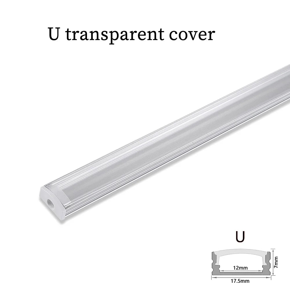 1-30pcs/Lot perfil aluminio led Corner Aluminium Profile Channel Holder for LED Strip Light Bar Cabinet Lamp Kitchen Closet