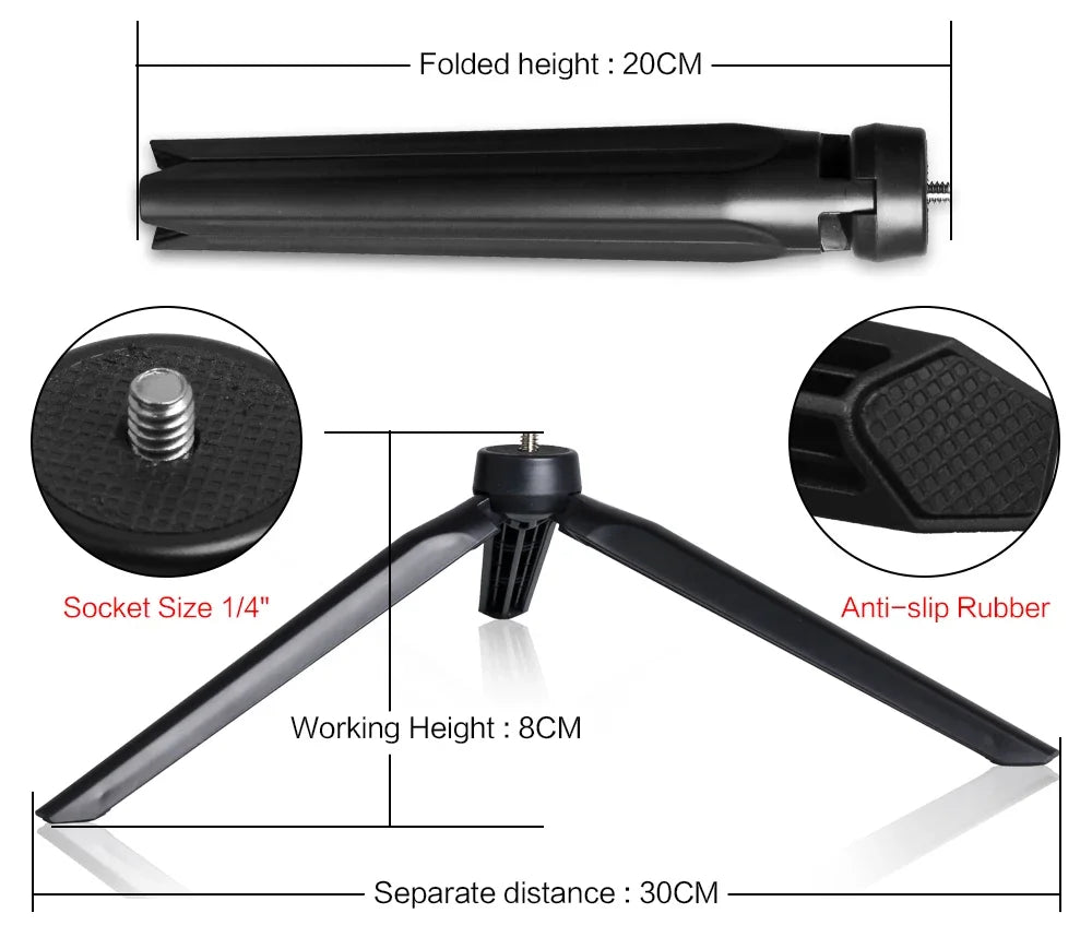 10" LED Ring Light with Tripod Stand Dimmable for Makeup & Live Streaming