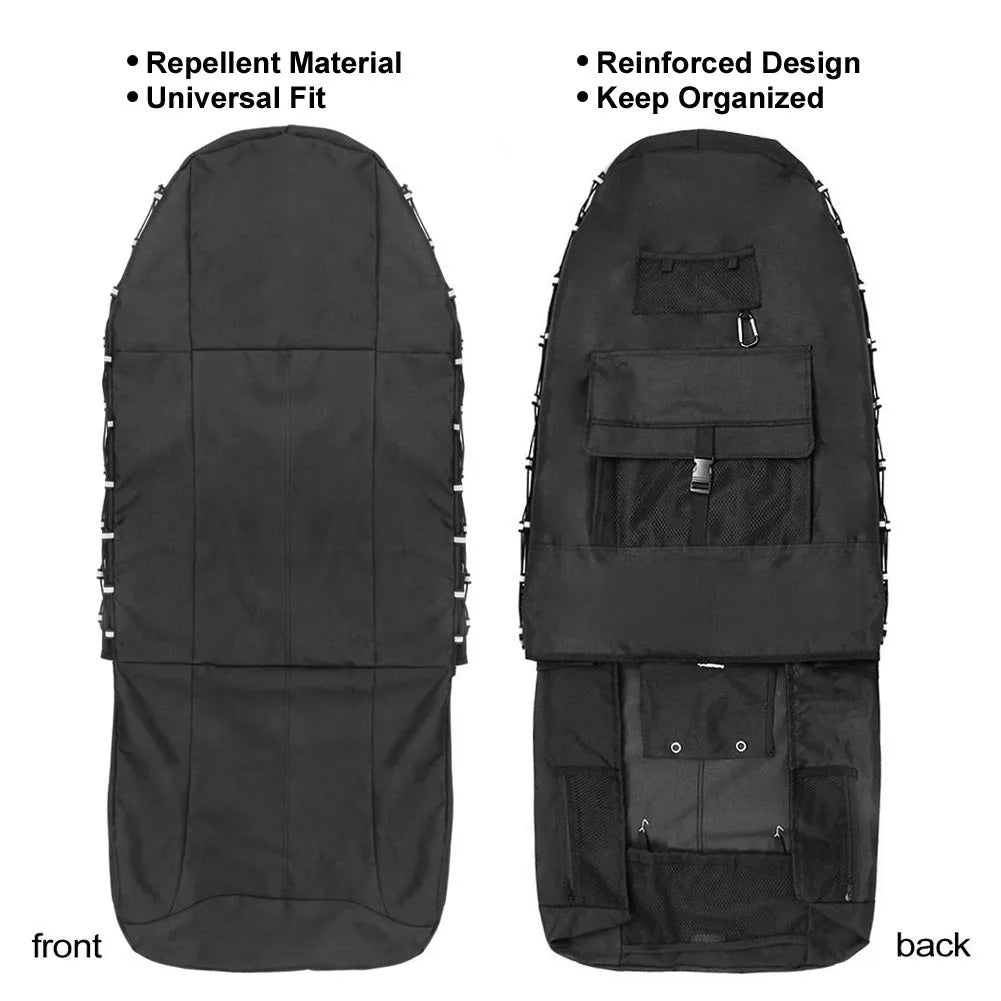 Car Front Seat Cover Auto Accessories Elements Personal Protector with Storage Pockets Car Part Ornaments for TIROL