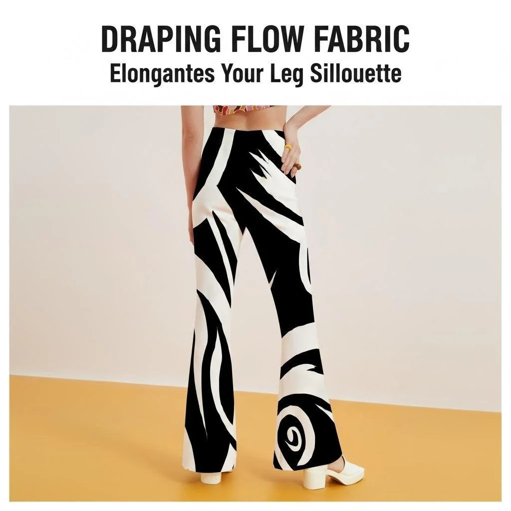 Flared Pants for Leg Shaping Commute Suitable Casual Trousers for Women Enhance Silhouette Comfortable Streetwear