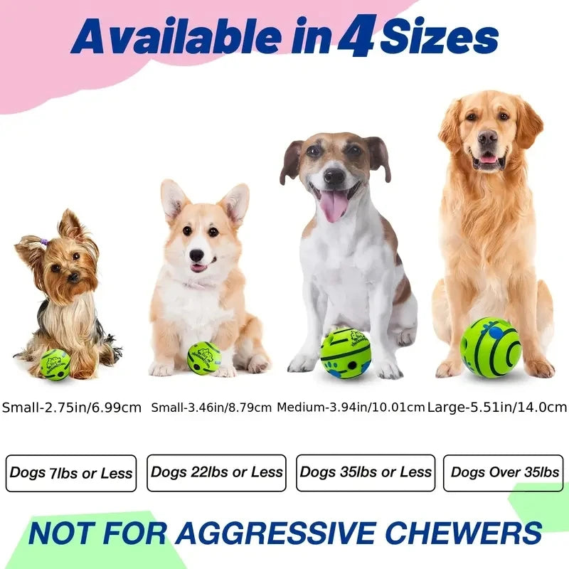 Funny Interactive Giggle Ball - Balls for Dog IQ Training, Pet Interactive Toy, Stimulating Play, Mental Stimulation