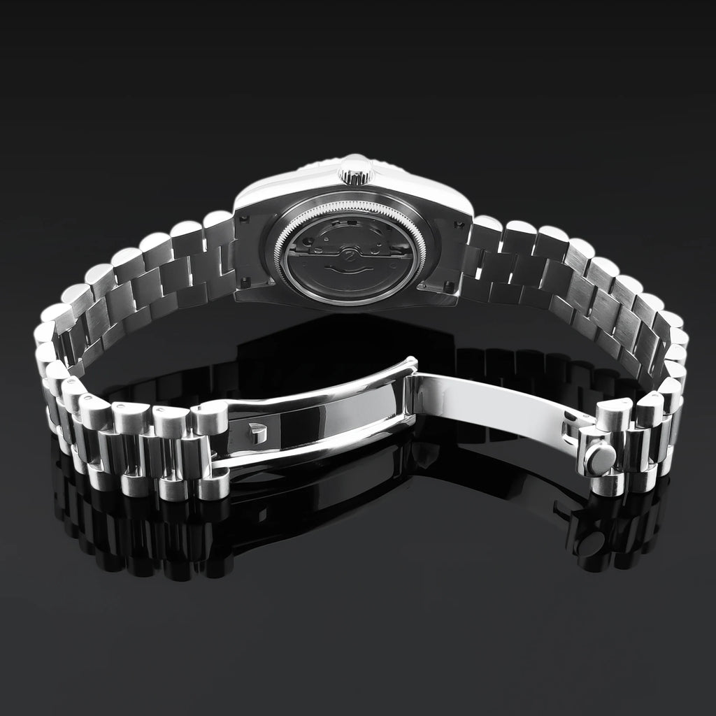 Corgeut automatisch mechanisch herenhorloge - 39/36mm Japanese movemen Saffierdatumweergave met vergrootglas - Reloj para Hombre