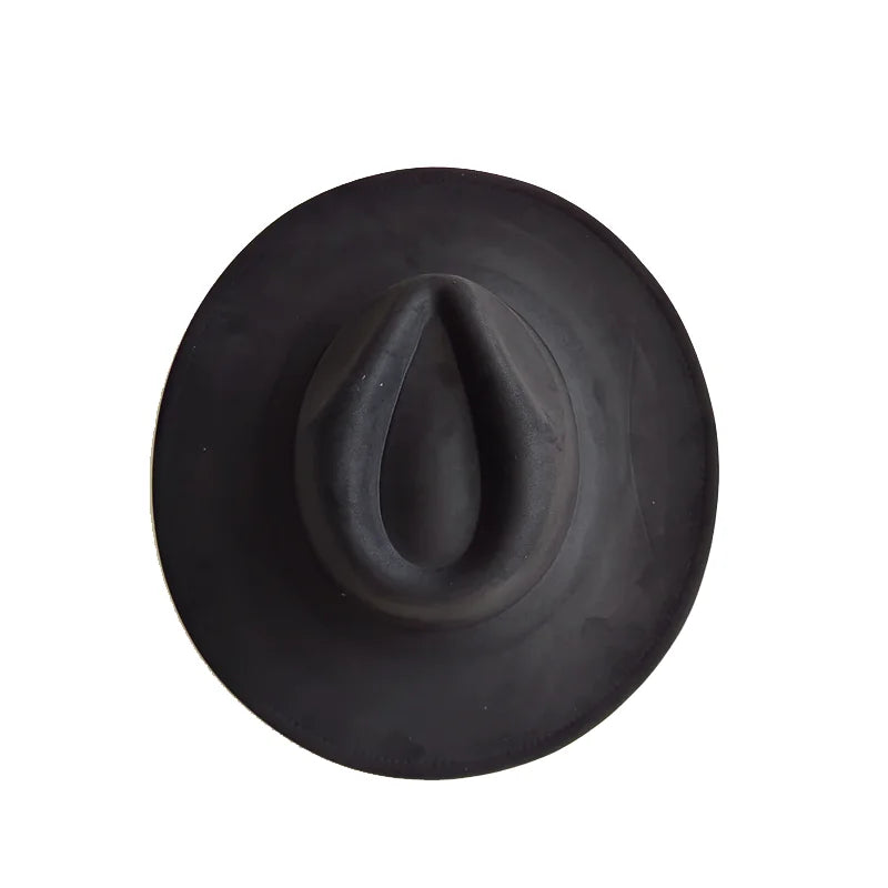 Hot sale suede fedora hat for men and women 56-58cm adult size suede jazz hat classic church fedora women's gorras para hombres