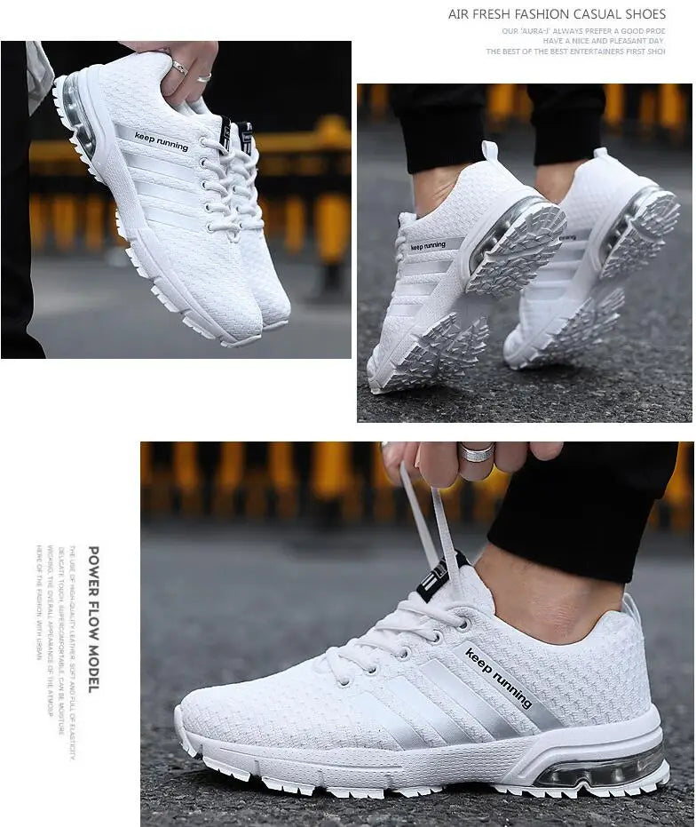 New Men Shoes Casual White Sneakers Mens Trainers Men Sneakers Leisure Blue Shoes Men Tenis