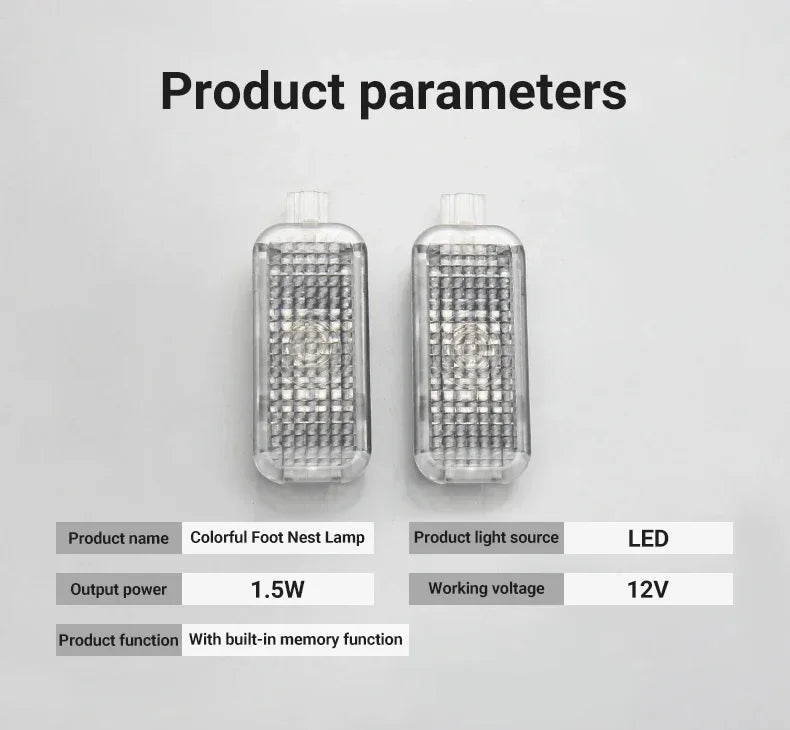 Car Footwell Lights Accessories For Skoda Octavia Pro A8 MK4 Superb 3 Rapid Kodiaq Karoq For Seat Leon MK3 Ibiza Ateca Toledo