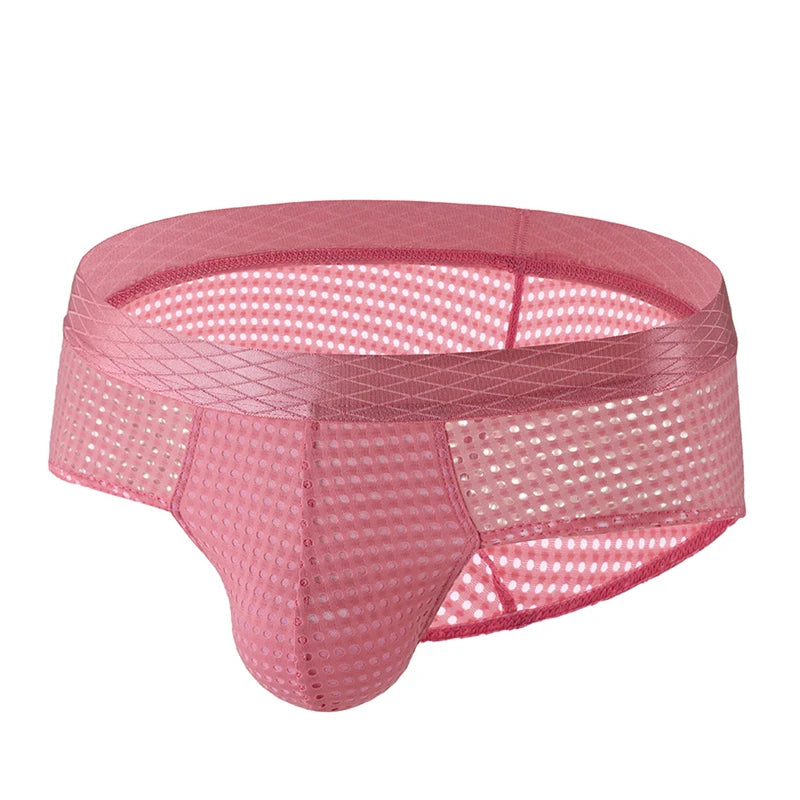 sexy tоy mens underwear Breathable mesh ropa interior hombre low waist calzoncillos hombres wide waistband sissy gay boxers new