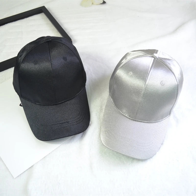Baseball Cap Women Hat Summer Hats for Women Men Satin Sold Baseball Cap Snapback Casquette Gorras Para Hombres Casual Sport Hat
