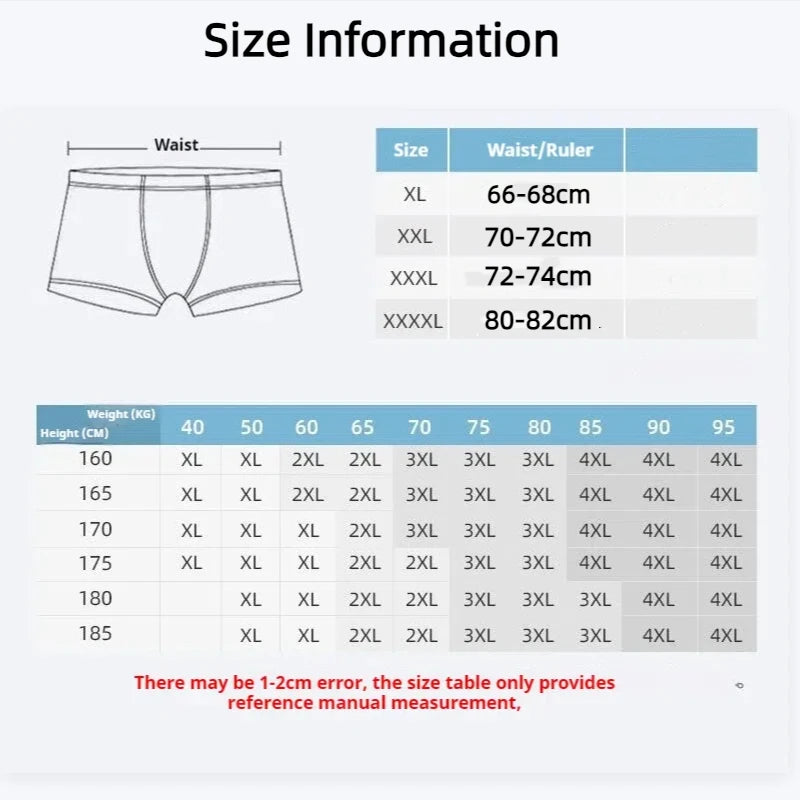 8Pcs Men Underwear Men BoxerShorts Men Printed Panties Soft Comfortable Men Underpants Man Sexy Breathable Fashion Sports Boxers
