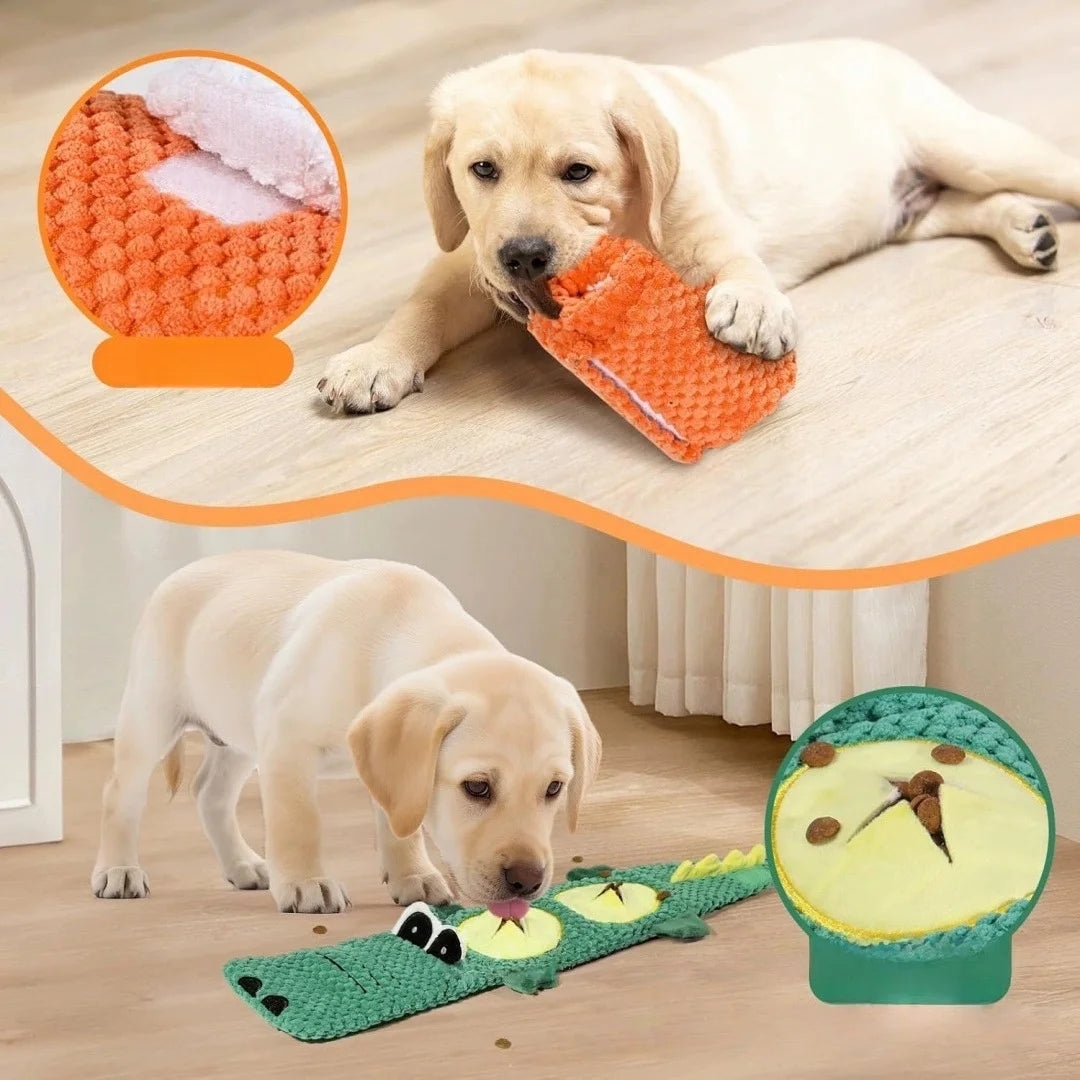 Interactive Toys Dog Toys for Aggressive Chewers, No Stuffing Interactive Dog Toys for Boredom and Teething, Squeaky Chew Toy