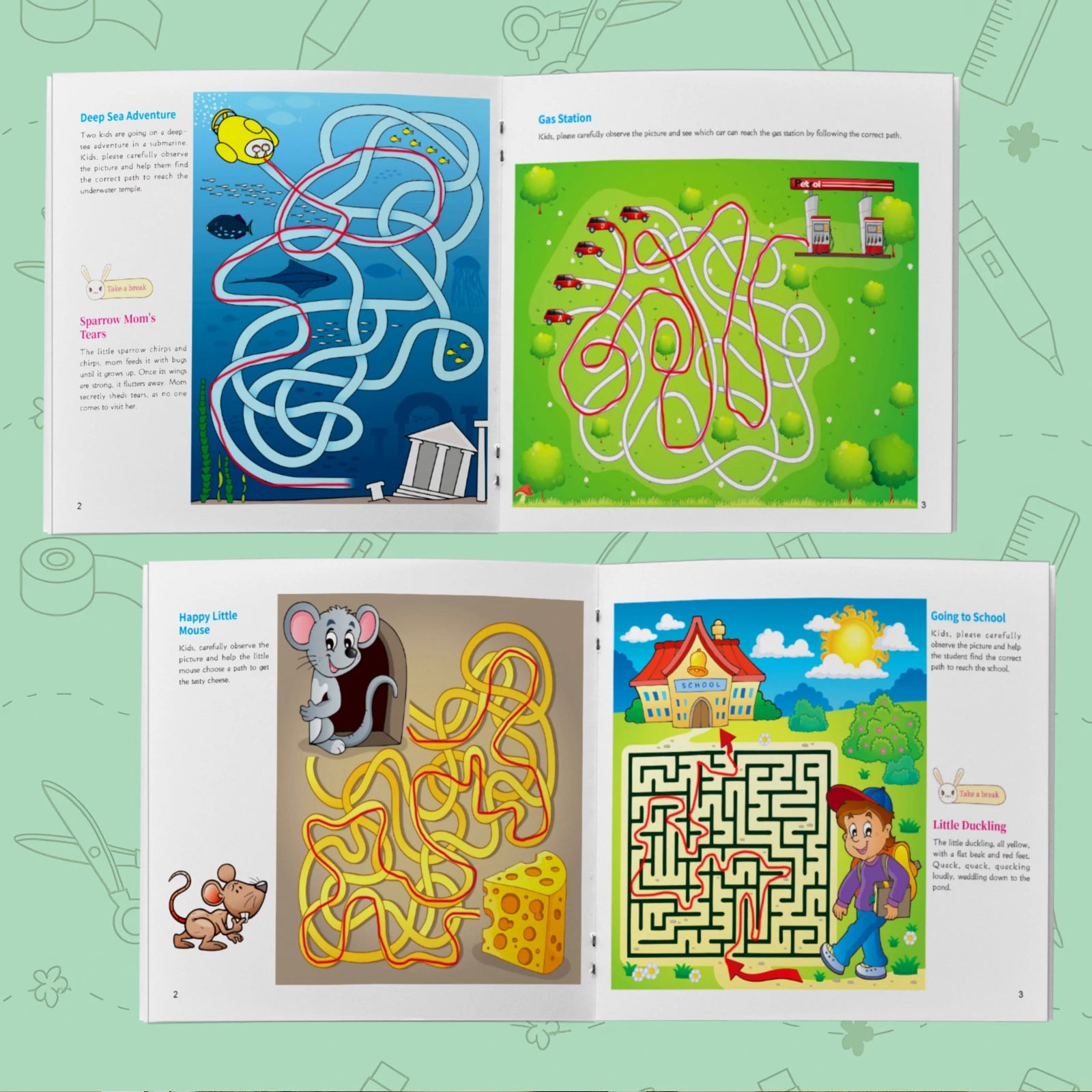 Interactive Maze Puzzle Book for Kids: Fun and Educational Adventures to Enhance Problem-Solving and Critical Thinking Skills