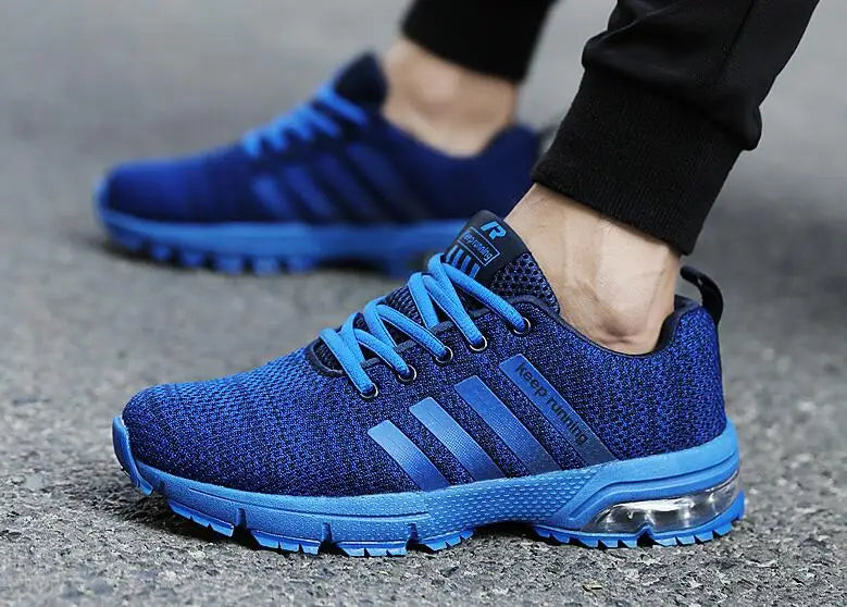 New Men Shoes Casual White Sneakers Mens Trainers Men Sneakers Leisure Blue Shoes Men Tenis
