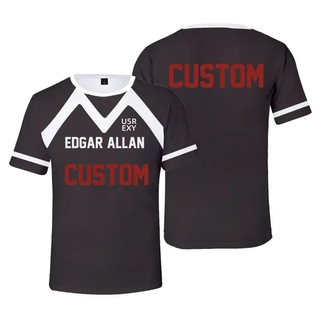 Nueva camiseta Foxhole Court Edgar Allen Raven lacrosse,camiseta 3D,ropa para hombre/mujer