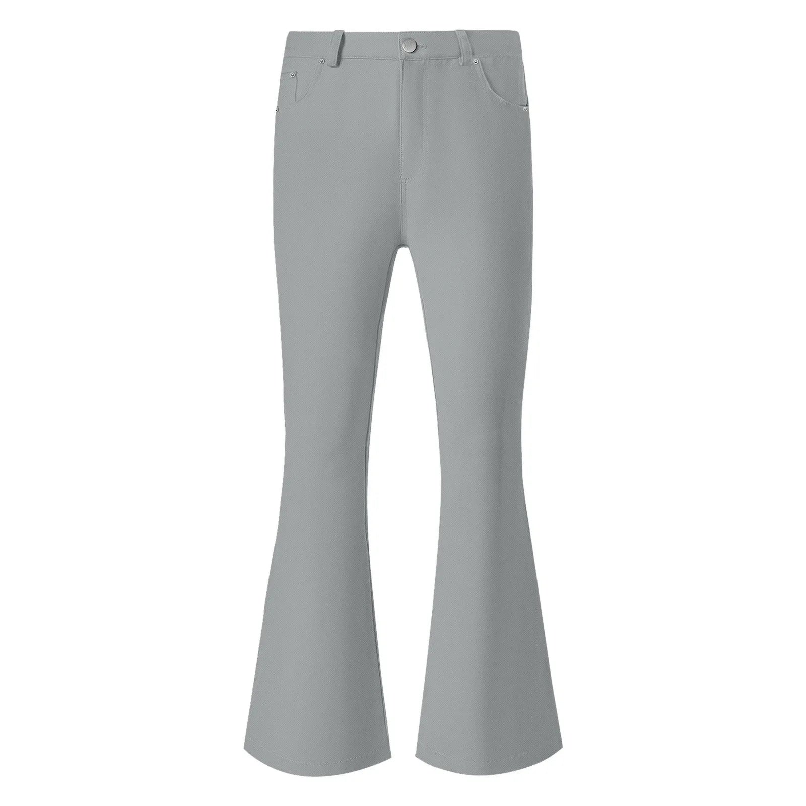 Flare Pants Men Spring Solid Color Daily Simple Classic Trousers Chic Comfortable Hip Hop Mopping Bottoms Disco Flared Pants