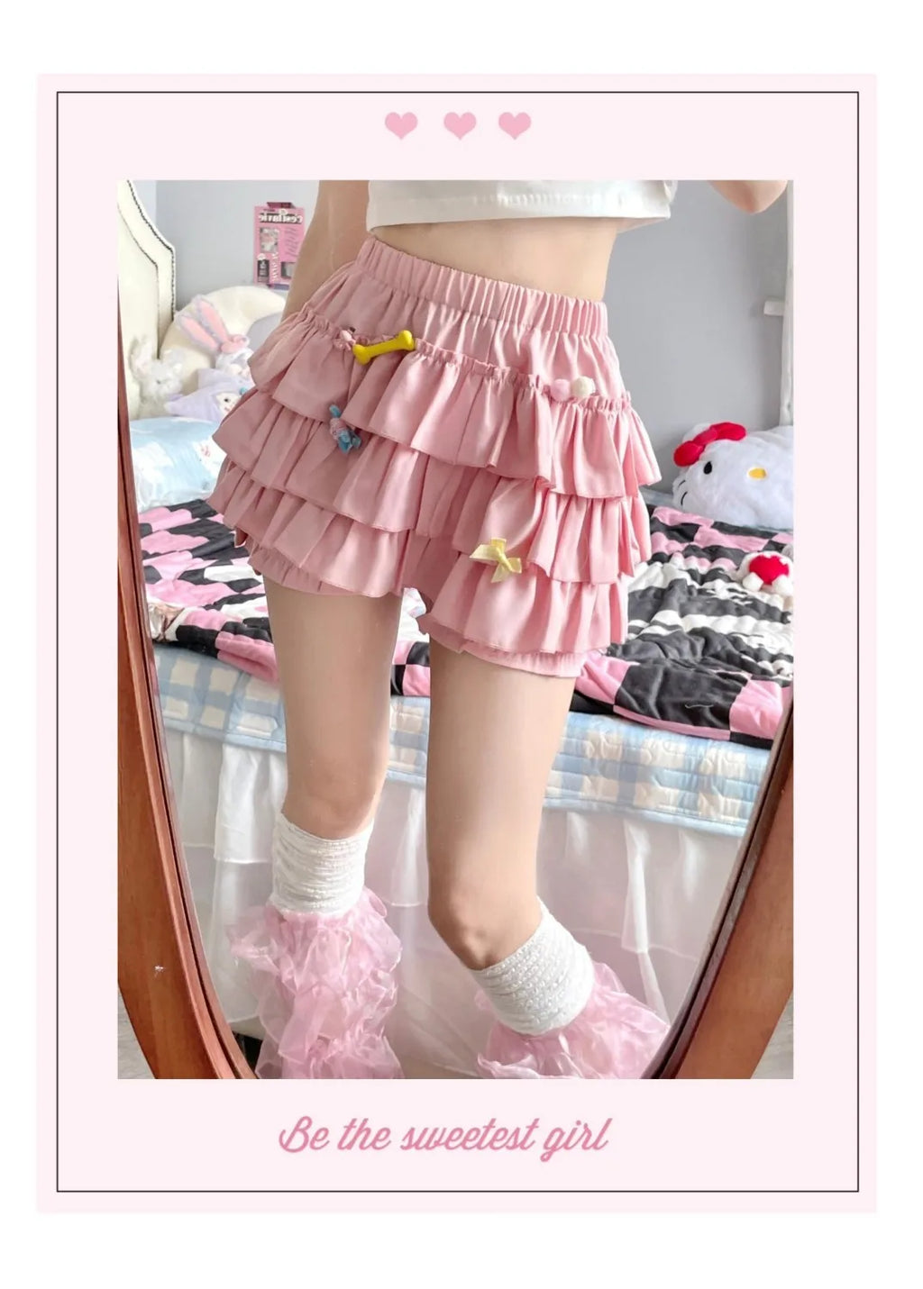 Puffy Cake Mini Skirts Women Ruched Ruffle High Waist Solid All-match Sweet Lovely Girls College Harajuku Trendy Streetwear Ins