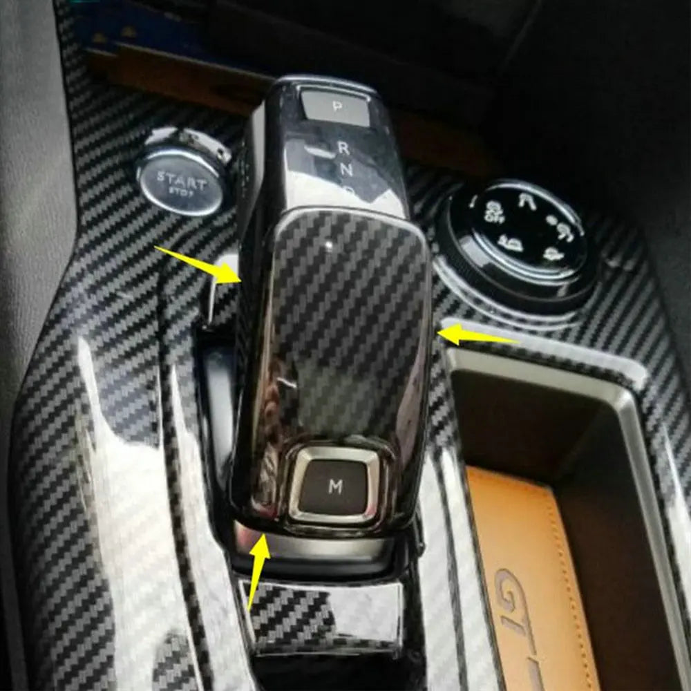 Car Shift Handle Decoration Cover Accessories For Peugeot 3008 5008 GT Citroen C5 Aircross 2017 2018 2019 2020 2021 2022 2023