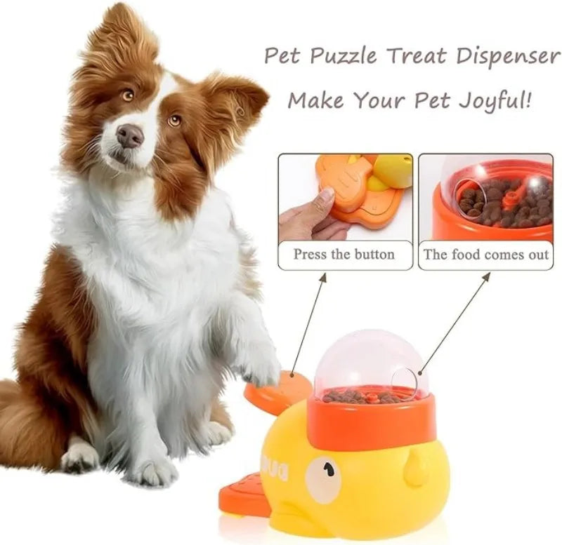 Interactive & IQ Training Dog Toy, Food & Treat Dispenser, Duck‑Shaped Puzzle Toy, Suitable for Small & Medium Dogs and Cats