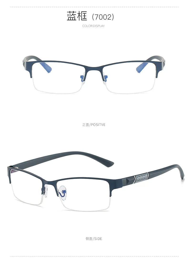 IENJOY Half-frame Reading Glasses Gafas de lectura para hombres High Quality Business Glasses Presbyopic Eyeglasses 1.0 2.0 3.0