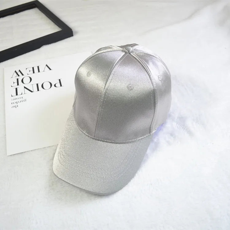 Baseball Cap Women Hat Summer Hats for Women Men Satin Sold Baseball Cap Snapback Casquette Gorras Para Hombres Casual Sport Hat