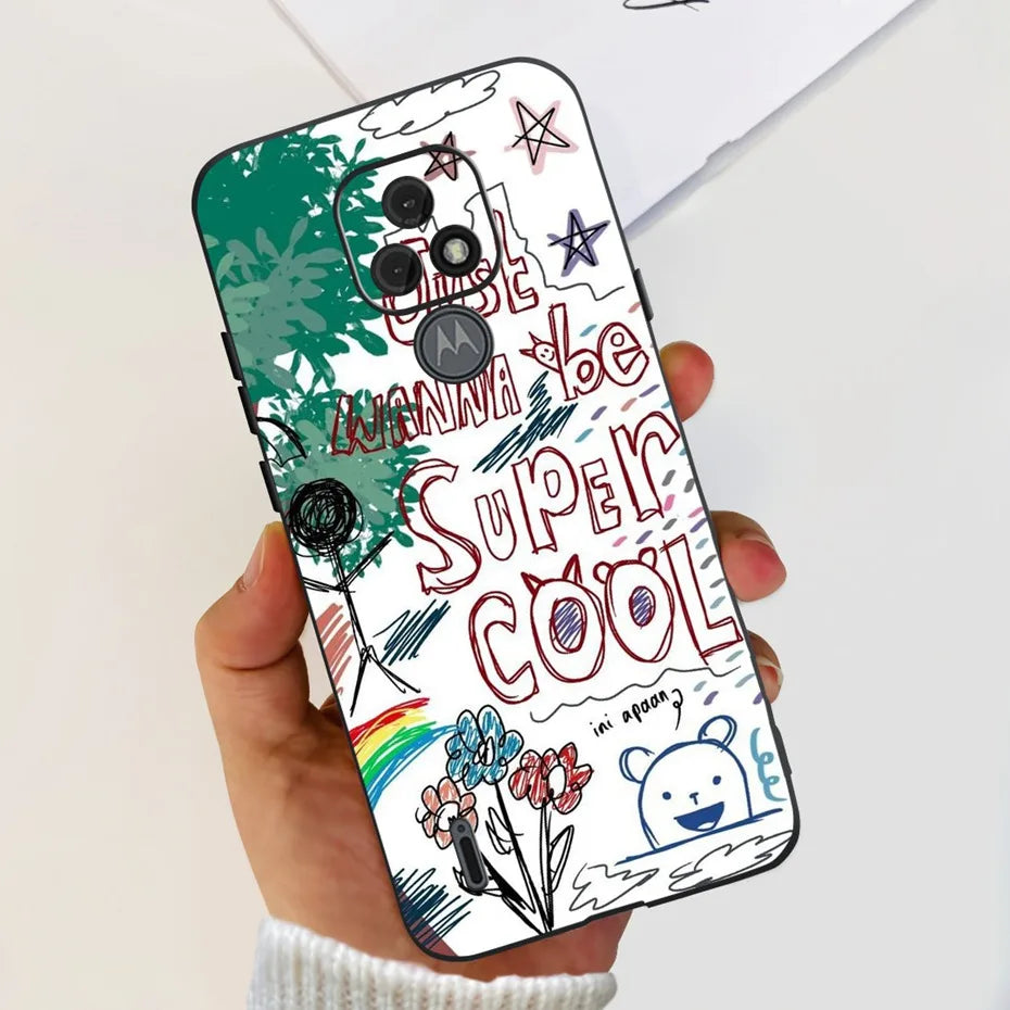 Fashion Phone Case For Motorola Moto E7 / Moto E7 Plus / Moto E7 Power / Moto E7i Power Soft SIlicone TPU Back Cover Bumper