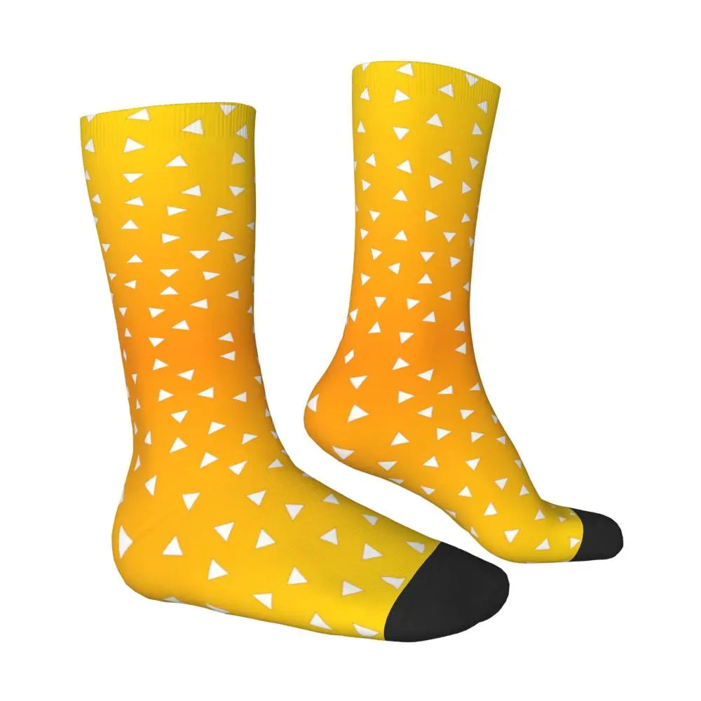 Custom Giyuu Tomioka Demon Slayer Men Women Crew Socks Unisex Kawaii Kimetsu No Yaiba Spring Summer Autumn Winter Dress Socks