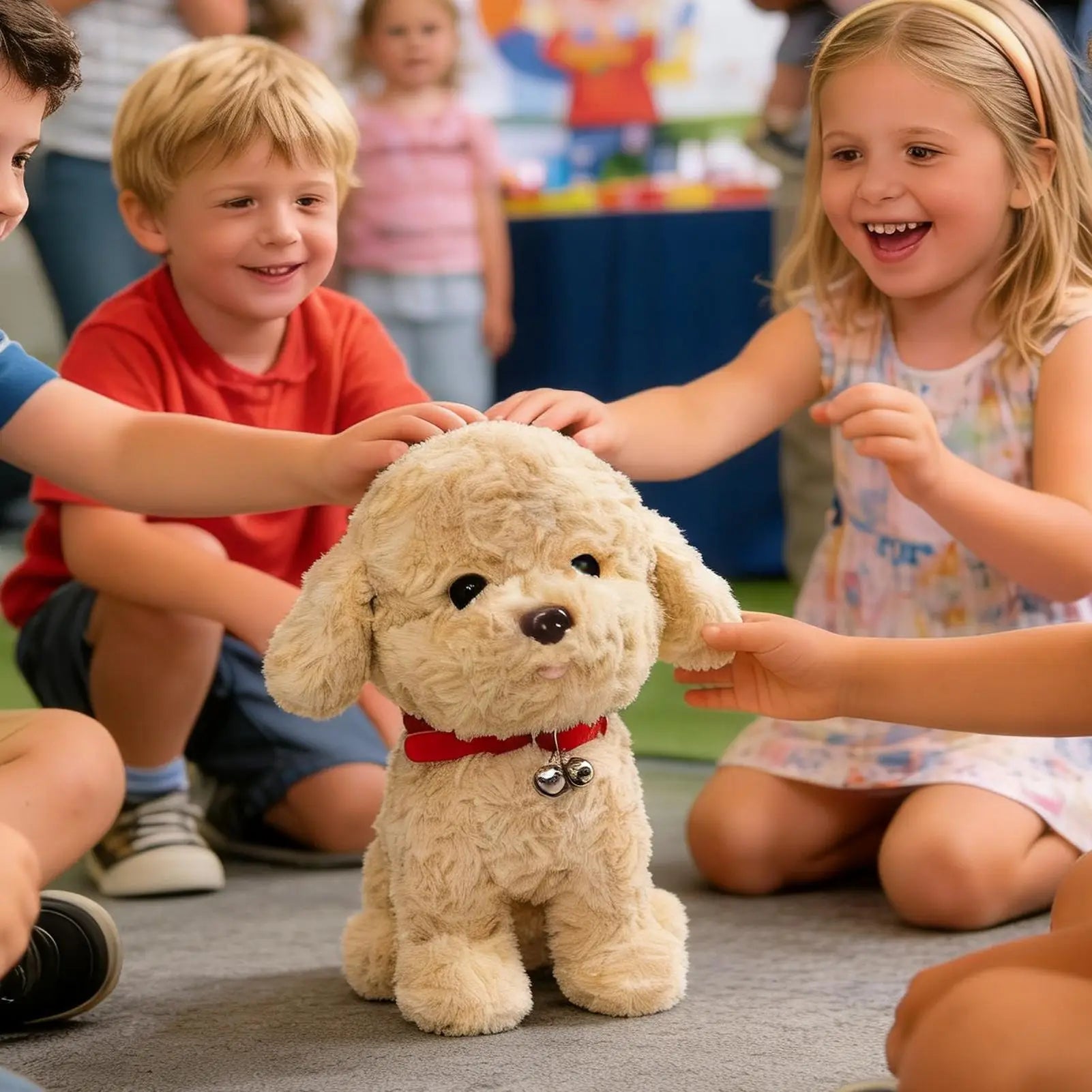 Interactive Robot Puppy Plush Toy - Realistic Pet Toy Moving, Talking Electronic Puppy Dog for Kids, Boys, Girls, Teens