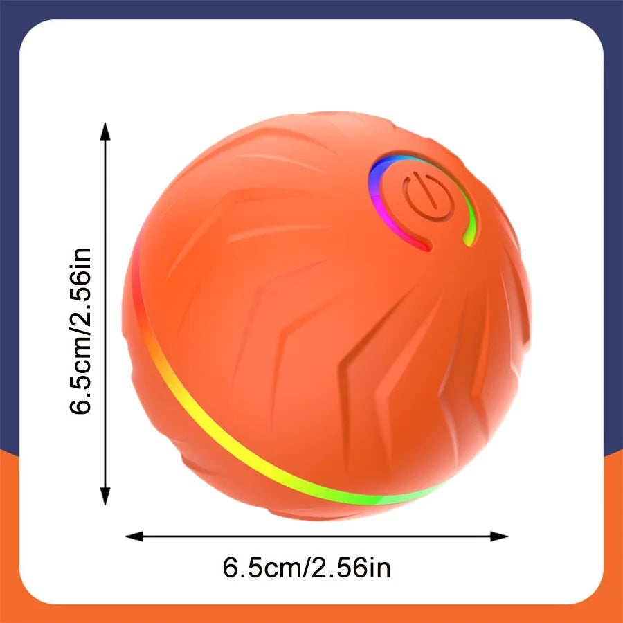 Interactive Smart Dogs Toys Balls - USB Automatic Moving Bouncing Ball for Puppy to Large dog-Electronic Pets Ball Birthday Gift